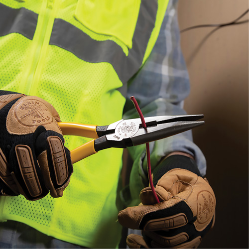 Long Nose With Side Cutter, 8-7/16" L Mukwa Safety Services