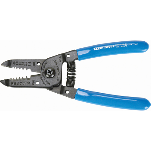 Wire Strippers/Cutters, 6-1/8" L, 10, 12, 14, 16, 18, 20 AWG Mukwa Safety Services