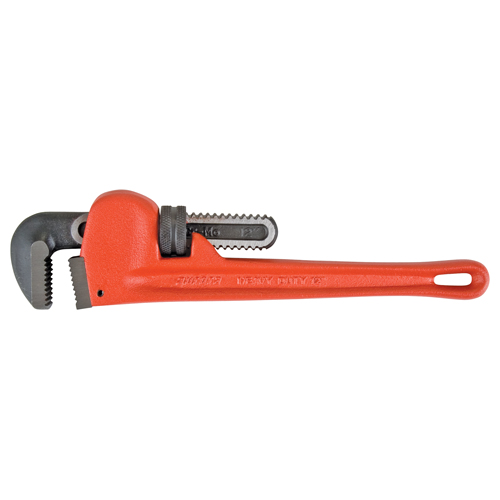 Pipe Wrench, 2" Jaw Capacity, 12" Long, Powder Coated Finish Mukwa Safety Services