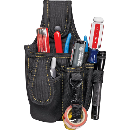 &eacute;tuis &agrave; plusieurs pochettes pour outils & t&eacute;l&eacute;phone cellulaire, Porte-outil multiple, Polyester, 4 Poches Mukwa Safety Services