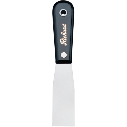 Putty Knife Stiff, Steel Blade, 1-1/4" Wide, Polypropylene Handle Mukwa Safety Services
