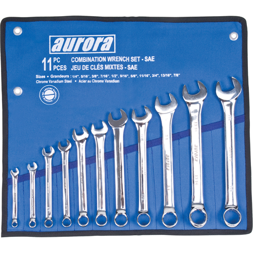 Wrench Set, Combination, 11 Pieces, Imperial Mukwa Safety Services