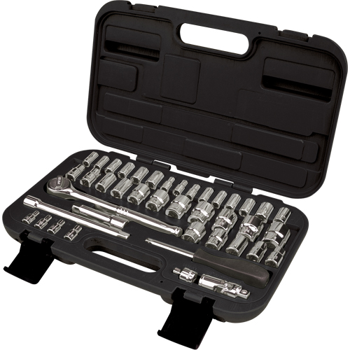 Jeux de douilles SAE/m&eacute;triques 1/4" et 3/8", 41 Mcx Mukwa Safety Services