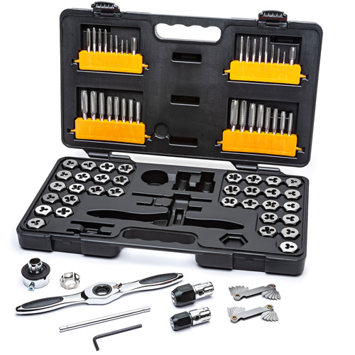 SAE/Metric Ratcheting Tap & Die Set, 77 Pieces Mukwa Safety Services