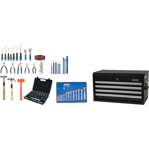 Starter Tool Set with Steel Chest, 70 Pieces Mukwa Safety Services