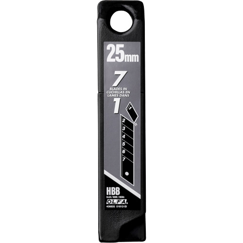 Ultra-Sharp Black Replacement Blades, Snap-Off Style Mukwa Safety Services