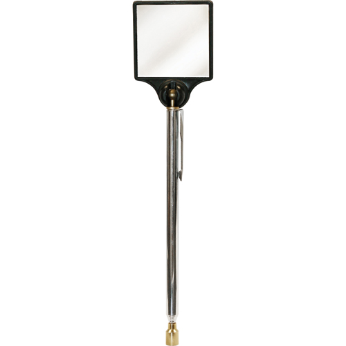 Miroir d'inspection &agrave; aimant, Carr&eacute;e, 2" lo x 2" la, T&eacute;lescopique Mukwa Safety Services