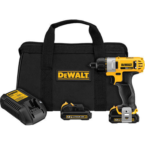 Ensemble de tournevis max, 1/4", 12 V, 160 UWO couple max., Lithium-ion bloc-pile Mukwa Safety Services