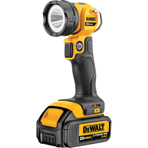 Max Work Light, LED, 110 Lumens, 11 Hrs. Run Time, Rechargeable Battery, Plastic Mukwa Safety Services