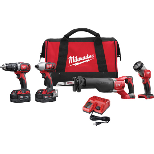 M18 Cordless Tool Combo Kit, Lithium-Ion, 18 V Mukwa Safety Services