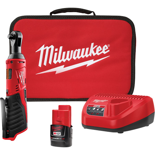 Trousse de cl&eacute; &agrave; cliquet sans fil M12, 12 V, Prise de 3/8" Mukwa Safety Services