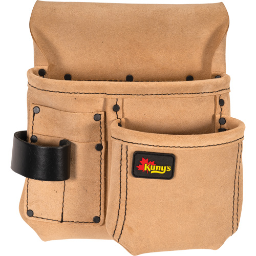 Half Carpenter Apron, Multiple Tool Holder, Leather, 4 Pockets Mukwa Safety Services