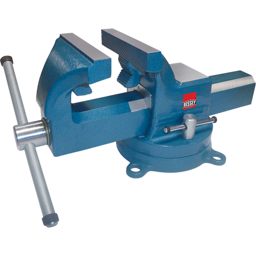 &eacute;taux industriels robustes pour &eacute;tabli, Largeur des m&acirc;choires 4", Profondeur de la gorge 2-3/8" Mukwa Safety Services