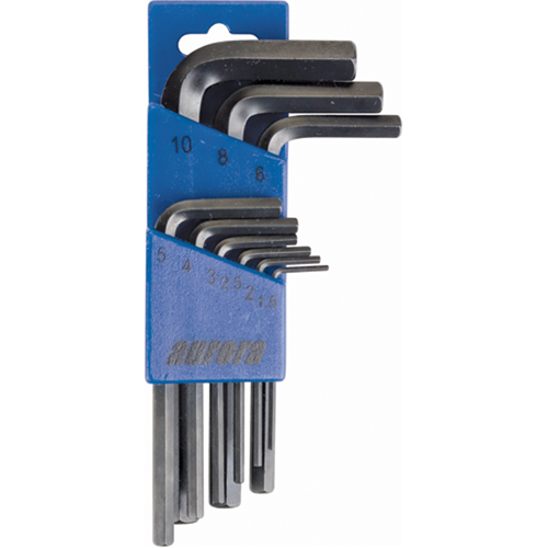 Hex Key Pouch Set, 9 Pcs., Metric Mukwa Safety Services