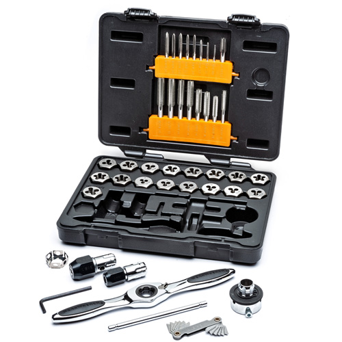 SAE Ratcheting Tap & Die Set, 42 Pieces Mukwa Safety Services