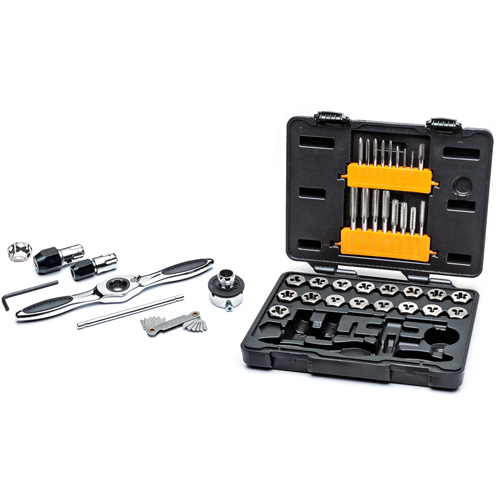 SAE Ratcheting Tap & Die Set, 42 Pieces Mukwa Safety Services