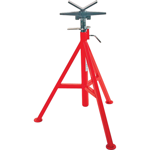 Support de tuyau en V no VJ-99, 71-132 cm R&eacute;glage de la hauteur, 12" Capacit&eacute; max. de tuyau, 2500 lb Capacit&eacute; de charge max. Mukwa Safety Services