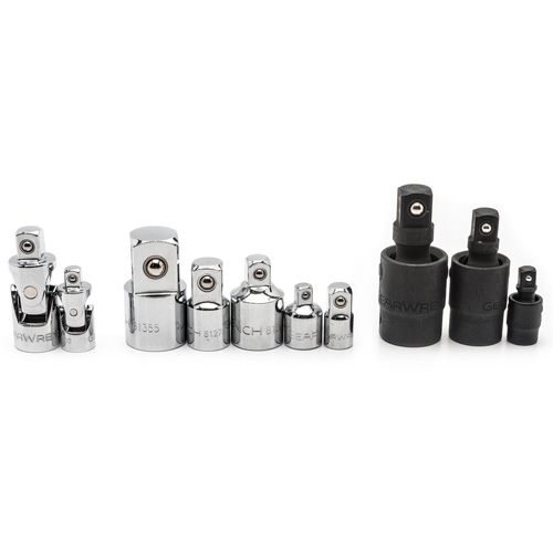 Jeu de douilles &agrave; joints et d'adaptateurs de douilles universelles 1/4", 3/8" et 1/2" &agrave; 10 pi&egrave;ces Mukwa Safety Services
