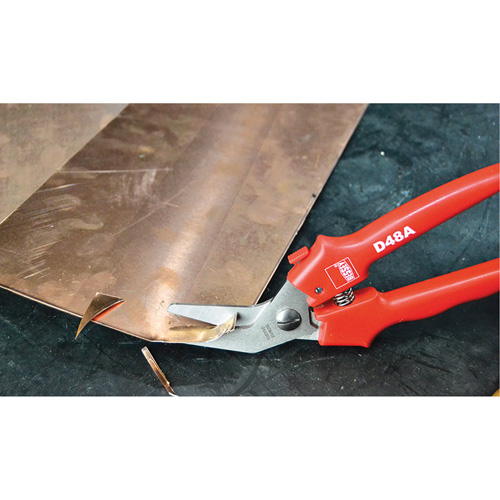 Offset Multi-Purpose Snips, 1-5/8" Cut Length, Straight Cut Mukwa Safety Services