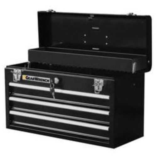 Portable Tool Box, 20" W, 3 Drawers, Black Mukwa Safety Services