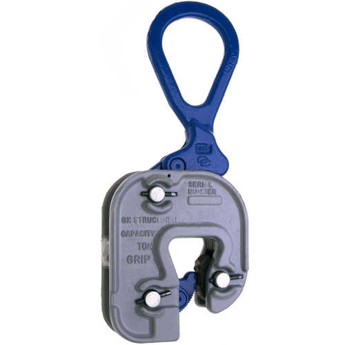 GX Structural Short Leg Plate Clamp, 6000 lbs. (3 tons), 1/16" - 1" Jaw Opening Mukwa Safety Services