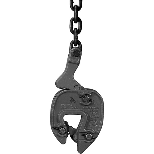 GX Plate Clamp with Chain Connector, 1000 lbs. (0.5 tons), 1/16" - 5/16" Jaw Opening Mukwa Safety Services