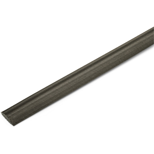 Double Cut File with Green Handle, Half Round, 8", Bastard Mukwa Safety Services