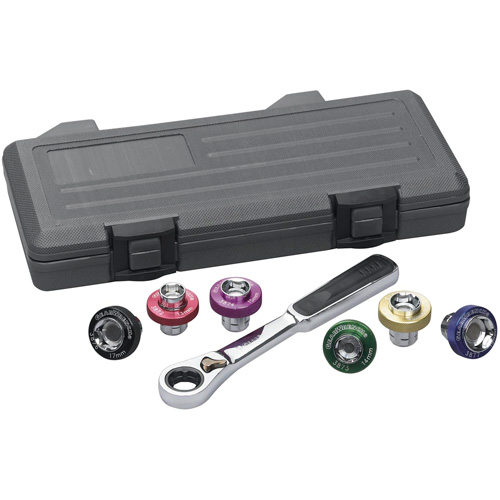 6 Point Magnetic Oil Drain Plug Metric Socket Set, 7 Pieces, 3/8" Drive Size Mukwa Safety Services