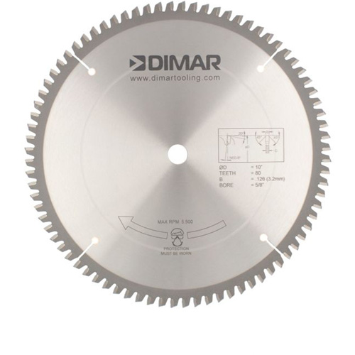 Contractor Saw Blades, 10", 80 Teeth, Non-Ferrous Use Mukwa Safety Services