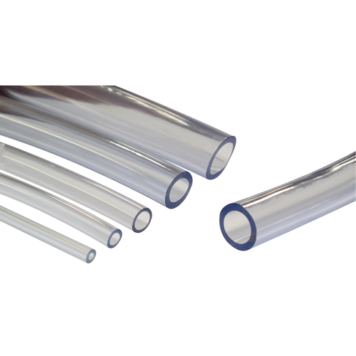 Tubing, Air/Water, 1.25" OD x 100' L, PVC, Clear, 25 PSI  @ 20°C Mukwa Safety Services