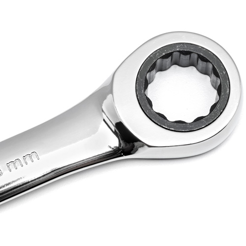 72-Tooth Ratcheting Combination Wrench, 12 Point, 30 mm, Chrome/Polished Finish Mukwa Safety Services