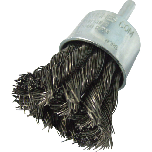 Brosses mont&eacute;es &agrave; fils nou&eacute;s, 1" dia., dia. Des fils 0,014", Tige 1/4" Mukwa Safety Services