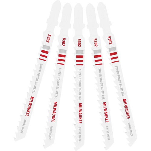 Lame de scie sauteuse, Bim&eacute;tal, Tige en T, 4" lo, 6 dents par pouce Mukwa Safety Services