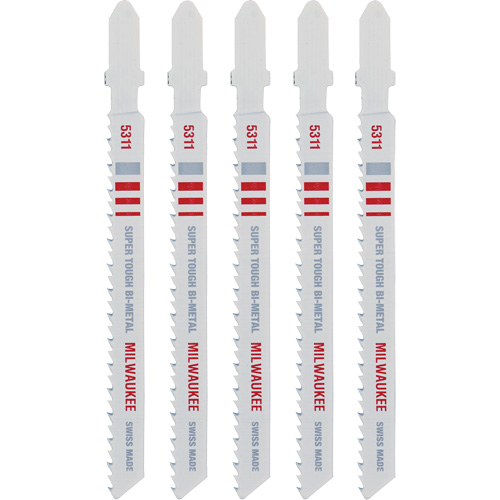 Jigsaw Blade, Bi-Metal, T-Shank, 4" L, 10 TPI Mukwa Safety Services