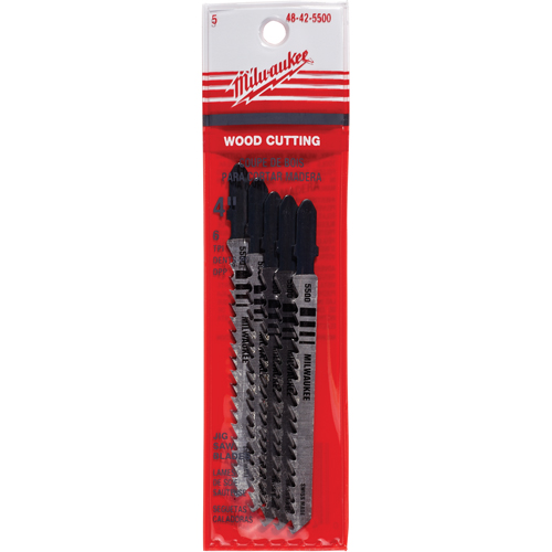 Lame de scie sauteuse, Bim&eacute;tal, Tige en T, 4" lo, 6 dents par pouce Mukwa Safety Services