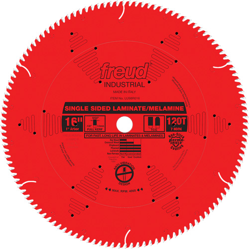 Lames de scie industrielle TCS pour panneaux de particules, 16", 128 dents, Pour Stratifi&eacute; Mukwa Safety Services
