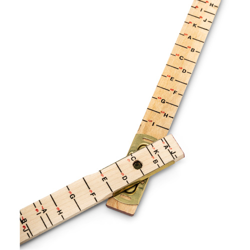 R&egrave;gle de maçon surdimensionn&eacute; Red End, 6' lo, Bois, Graduations de 1/16" Mukwa Safety Services