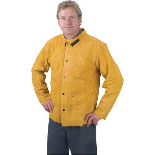 Veste de soudage, Cuir, Moyen, Golden Brown Mukwa Safety Services