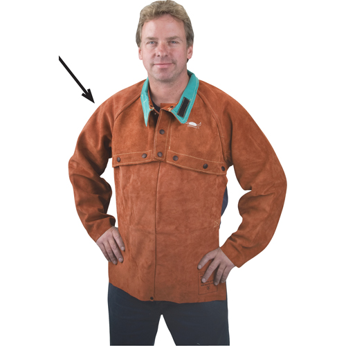 Plastrons &agrave; manches en cuir, 3T-Grand, Lava Brown Mukwa Safety Services
