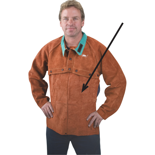 Tablier en cuir, 20" lo, Lava Brown Mukwa Safety Services