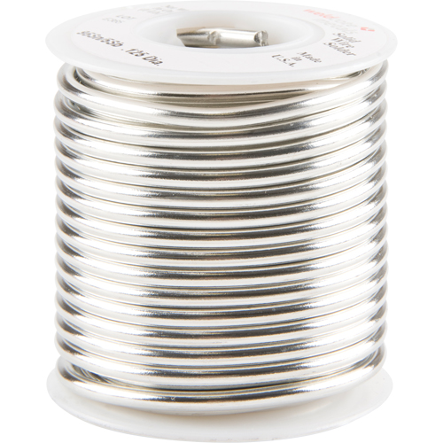 Common Solder, Lead-Free, 95% Tin 5% Antimony, Solid Core, 0.125" Dia. Mukwa Safety Services
