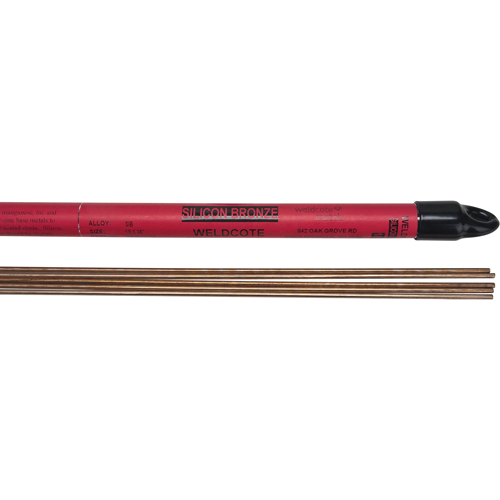 36" Cut Length TIG Rods, 1/8", Silicone Bronze Mukwa Safety Services