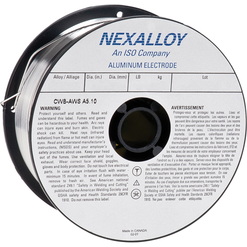 4043 Welding Wire, Aluminum, 3/64" Diameter Mukwa Safety Services