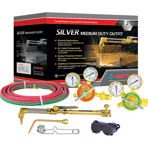 Trousse de soudage & de coupage Silver Series - usage moyen, Coupe jusqu'&agrave; 1/2", Soude jusqu'&agrave; 1/4" Mukwa Safety Services