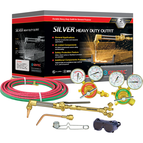 Silver Heavy-Duty Welding & Cutting Outfi ts, 3/4" Cut, 1/2" Weld Mukwa Safety Services