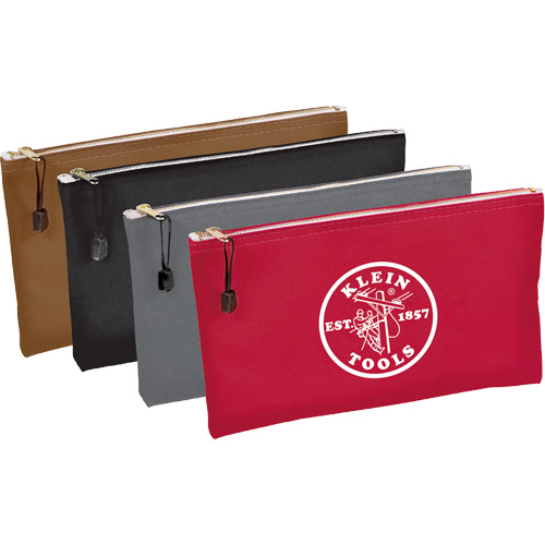 Poches &agrave; fermeture &agrave; glissi&egrave;re pour outils, paquet de 4, Porte-outil, Toile, 1 Poches Mukwa Safety Services