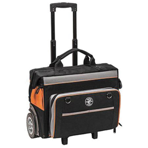 Sac &agrave; outils roulant Tradesman Pro, Polyester balistique, 24 pochettes, Noir/Orange Mukwa Safety Services