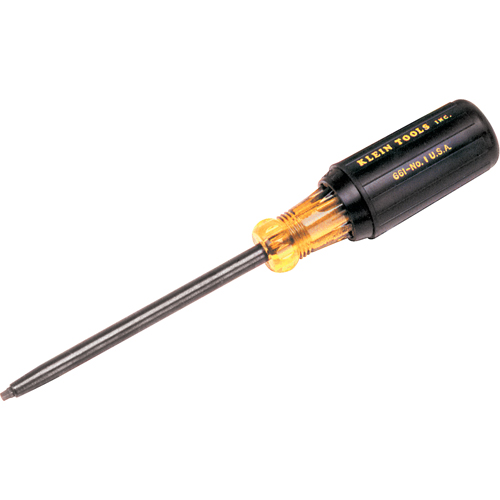 Tournevis carr&eacute; &agrave; empreinte r&eacute;duite, Tige de #1, Ronde, 11-3/4" lo, Prise en Coussin&eacute;e Mukwa Safety Services