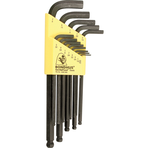 Balldrive L-Style Hex Key Set, 13 Pcs. Mukwa Safety Services