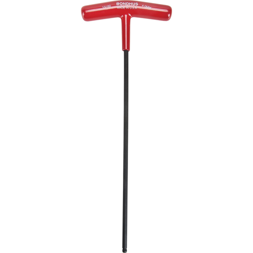 Cl&eacute; hexagonale individuelle m&eacute;trique, embout Sph&eacute;rique, 4 mm x 8,7" lo, Poign&eacute;e en T Mukwa Safety Services